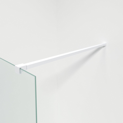 Saniclass Bellini inloopdouche - 90x200cm - helder glas - mat wit SHOWROOMMODEL