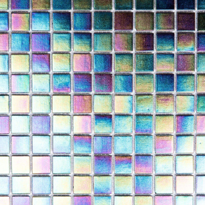 The Mosaic Factory Amsterdam mozaïektegel 2x2x0.4cm voor wand en vloer voor binnen en buiten vierkant Glas Zwart