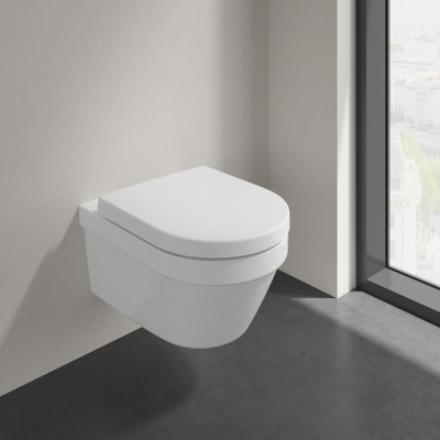 Villeroy & Boch Architectura combi-pack diepspoel directflush met zitting met softclose en quick release ceramic+ wit