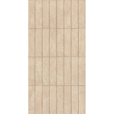 Fap Ceramiche Nobu wand- en vloertegel - 6x24cm - Natuursteen look - Beige mat (beige)