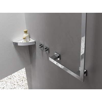 Emco Loft hoekkorf met uitneembare inzet wit/chroom