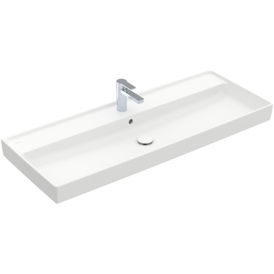Villeroy & Boch Collaro meubelwastafel 120x47cm met overloop 1 kraangat ceramic+ stone white