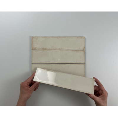 Cifre Ceramica Alchimia wandtegel - 7.5x30cm - 8.6mm - Rechthoek - Beige glans