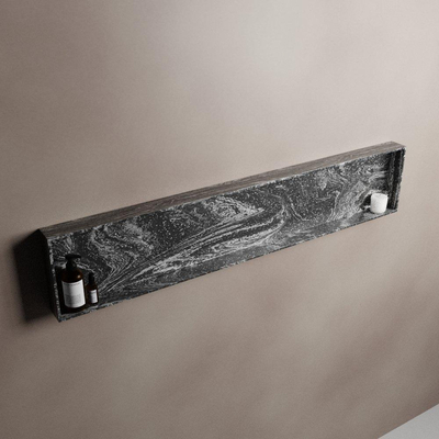 MONDIAZ EASY Nis - 149.5x29.5cm - geschikt voor in- of opbouw - 1 vak - kleur Lava