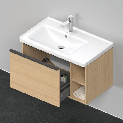 Duravit D-Neo wastafelonderkast 78.4x44x45.2cm 1 lade met softclose Natuur eiken Mat