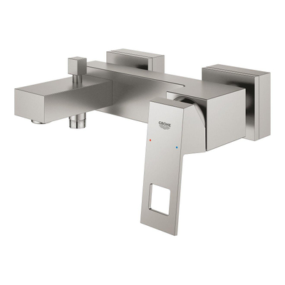 GROHE Eurocube badkraan m. omstel m. koppelingen supersteel