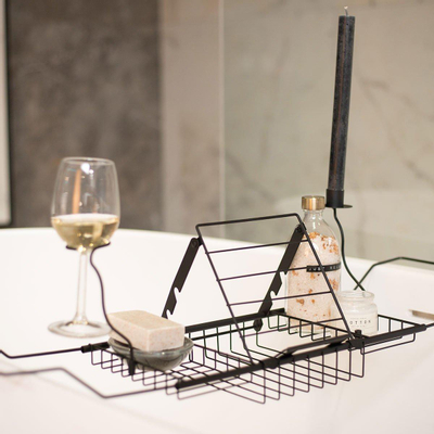 Adema badrek uitschuifbaar 62-90cm - zwart