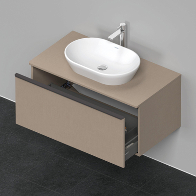 Duravit D-Neo wastafelonderkast 100x45.9x55cm 1 lade Linnen Mat