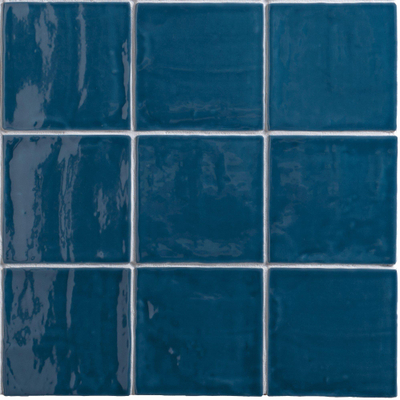 SAMPLE By Goof Wandtegel Oud Hollandse witjes Vintage Glans Marine Blauw