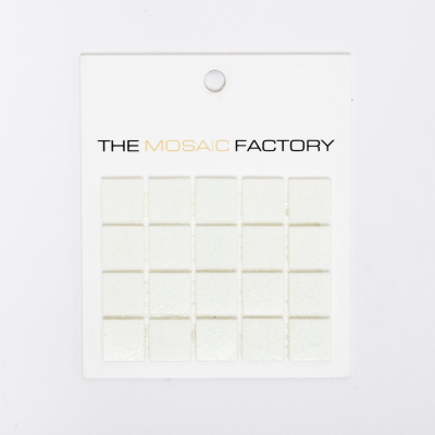SAMPLE The Mosaic Factory Amsterdam mozaïektegel 2x2x0.4cm voor wand en vloer voor binnen en buiten vierkant Glas Ultra Wit
