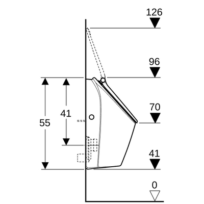 GeberitRenovageberit renova s urinoir met deksel, a.i. met o.u.of a.u. keratectWit