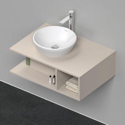 Duravit D-Neo wastafelonderkast 80x26x55cm Taupe Mat