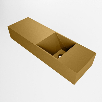 Mondiaz TYNE Fontein - 70x23x12cm - wasbak Rechts - zonder kraangaten - solid surface - Oro