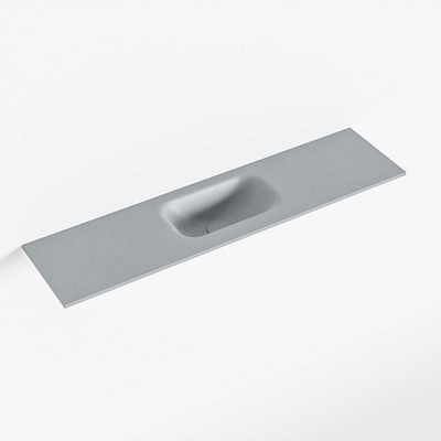 Mondiaz EDEN Fontein - 90x23x0.9cm - wasbak midden - zonder kraangaten - voor toiletmeubel - Solid surface - Plata