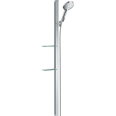 Hansgrohe Raindance Select S Unica Doucheset - glijstang - raindance select S 120 3jet handdouche - zeepschaal - 150cm - doucheslang 160cm - chroom