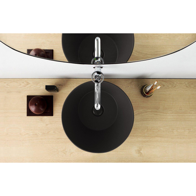 By Goof Mees Design Waskom 42x42x16.5cm Rond Mat Zwart