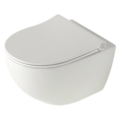 Plieger Zano Toiletset - UP320 inbouwreservoir - wandcloset - compact - pressalit zitting - softclose - witte bedieningsplaat - ronde knoppen - wit