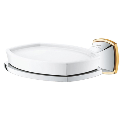 GROHE Grandera Zeepschaal - met houder - wandmontage - chroom/goud