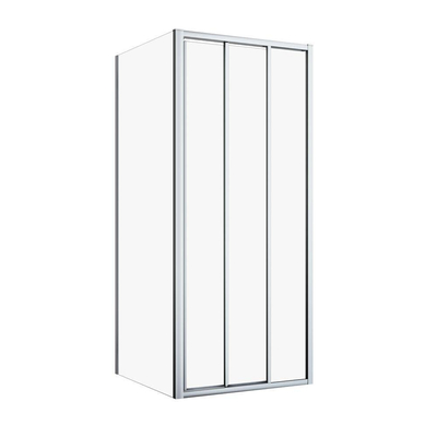 Sealskin Hooked Zijwand voor schuifdeur 90x200 cm, 6 mm helder veiligheidsglas met antikalklaag chroom