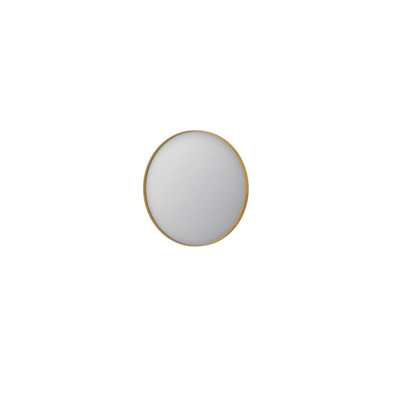 INK SP15 Spiegel - 60x4x60cm - rond - verzonken in aluminium kader - aluminium Mat goud