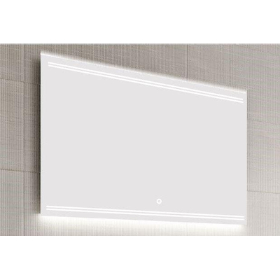 HR Badmeubelen Zeta spiegel 80x70cm met LED indirecte verlichting boven onder en sensor 3 standen