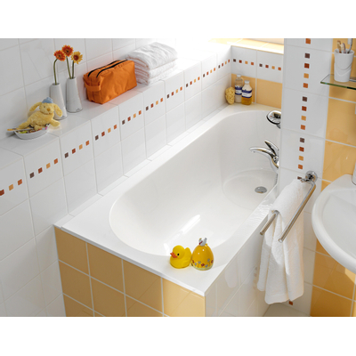 Villeroy en Boch Libra bad 180x80cm quaryl rechthoekig met poten wit