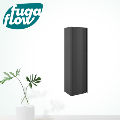 FugaFlow Eccelente Arredo Hoge Kast - 120x34.5x27.5cm - 1 deur - mat antraciet - MDF