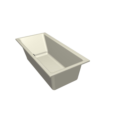 Xenz Kristal inbouwbad - 160x75cm - met overloop - zonder afvoer - Acryl Pergamon