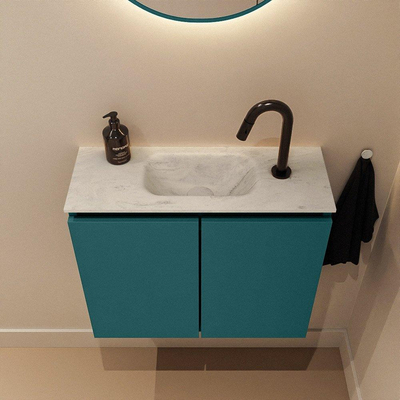 MONDIAZ TURE-DLUX Toiletmeubel - 60cm - Smag - EDEN - wastafel Opalo - positie midden - 1 kraangat