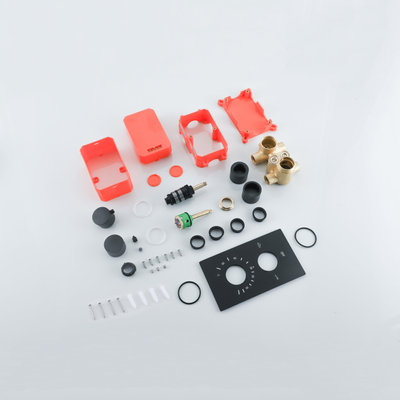 Fortifura Calvi Thermostatische Inbouwkraan - met inbouwdeel - mat zwart OUTLETSTORE