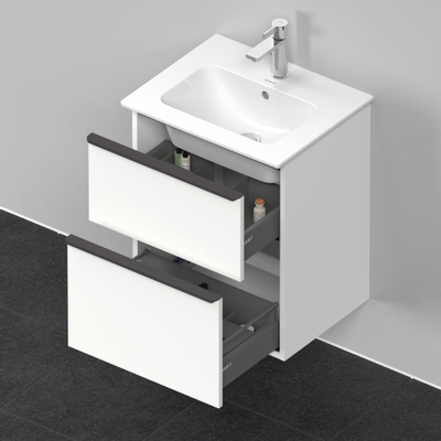 Duravit D-Neo wastafelonderkast 51x62.5x40.2cm 2 lades wit Mat