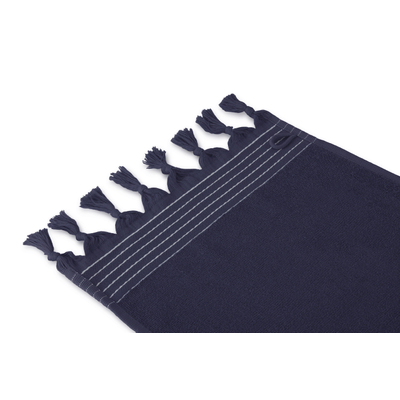 Walra Soft Cotton Hamam Gastendoek set van 2 30x50cm 360 g/m2 Navy OUTLETSTORE