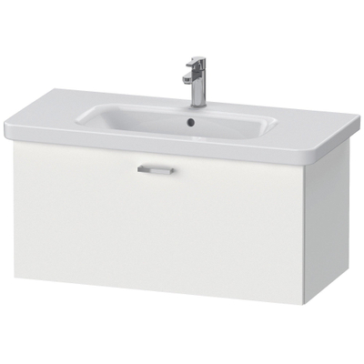 Duravit XBase Wastafelonderkast 93x44.8x44.8cm 1 lade Standaard greep met softclose spaanplaat wit Mat