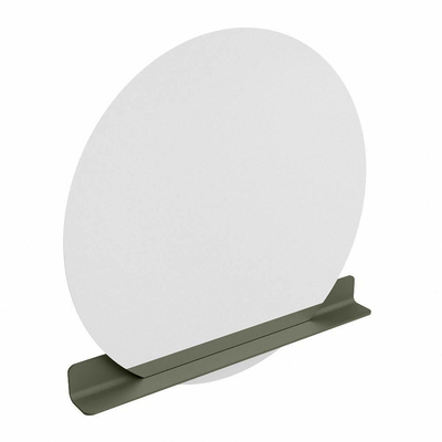 Mondiaz SPOT Badkamerspiegel - rond 120cm - spiegelplanchet - kleur Army