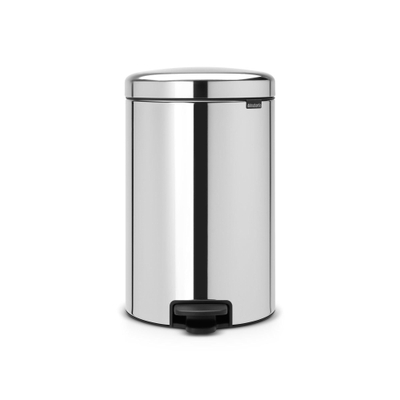 Brabantia NewIcon Pedaalemmer - 20 liter - kunststof binnenemmer - brilliant steel