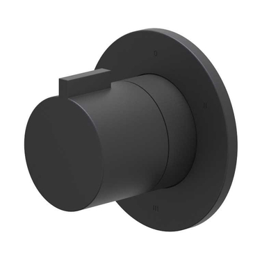 IVY Pact Afbouwdeel - 3-weg - stop-omstel - symmetry - rond rozet - Mat zwart PED