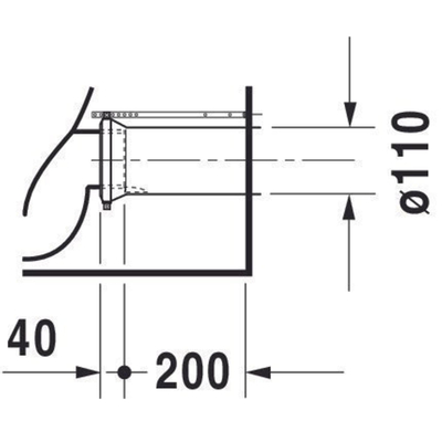 Duravit Viu duoblokpot diepspoel spoelrandloos vario 35x65cm zonder reservoir incl. bevestiging wit