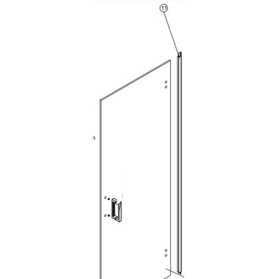 Saniclass waterproof strip voor tussen glaswand Saniclass cansano SW23870/SW23871