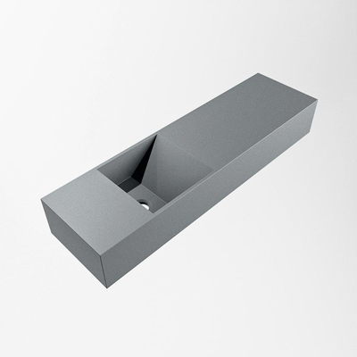 Mondiaz TYNE Fontein - 80x23x12cm - wasbak Links - zonder kraangaten - solid surface - Plata