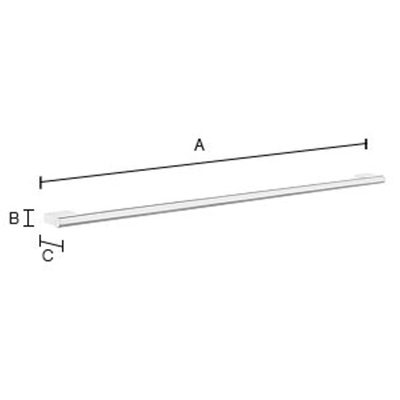Smedbo AIR Handdoekhouder - chroom