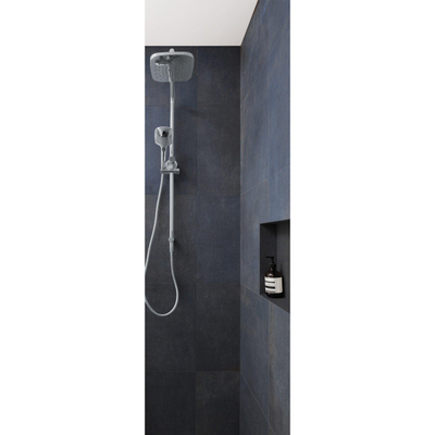 EnergieKer Magnetic wand- en vloertegel - 60x60cm - 9mm - Vierkant - gerectificeerd - Betonlook - Blue mat