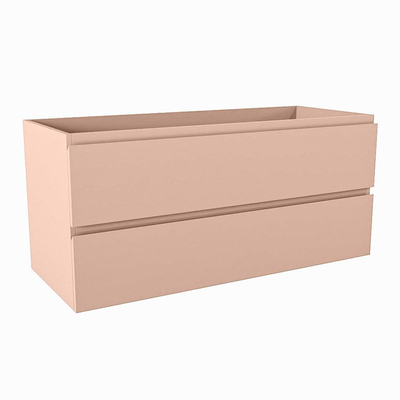 Mondiaz HAY wastafelonderkast - 110x45x50cm - 2 lades - uitsparing midden - softclose - Rosee