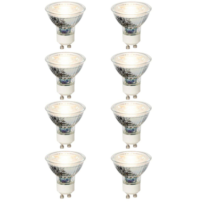 Luedd LED lamp - set van 8 - GU10 - 4W - 3000K - 310LM - dimbaar