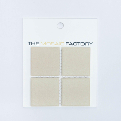 SAMPLE The Mosaic Factory London mozaïektegel 4.8x4.8x0.6cm voor vloer voor binnen en buiten vierkant Keramiek Wit