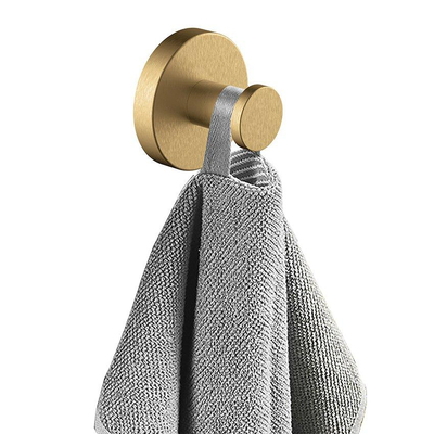 Wiesbaden Alonzo handdoekhaak groot geborsteld messing