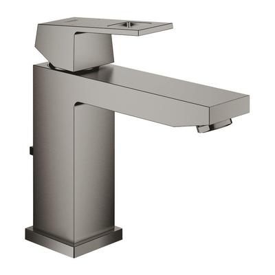 GROHE Eurocube waterbesparende wastafelkraan m-size met waste brushed hard graphite