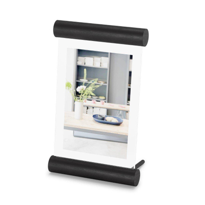 Umbra Scroll fotolijst 10x23x14cm staand glas zwart