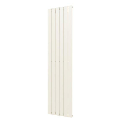 Plieger Cavallino Retto designradiator verticaal enkel middenaansluiting 1800x450mm 910W pergamon (RAL9001)
