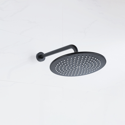 Fortifura Calvi Hoofddouche 30cm - rond - 6mm - zwart mat