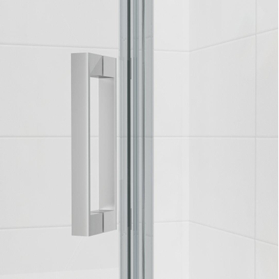 Saniclass Neptune NWA3231 Douchecabine - 90x90x195cm - vijfhoek chroom profiel en helder glas